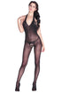 Sexy Sheer Halter Crotchless Bodystocking